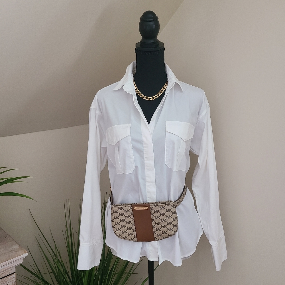 🌟MICHAEL KORS Belt Bag, Waist Bag, Bum Bag ~ Brown/Tan Adjustable Size S/M